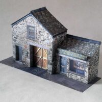 Edwardian Shop In A Tudor Building 7mm Scale Card Model Kit Ideal For O Gauge. 