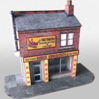 7mm Scale Victorian Bay Front Terraced House Card Model Kit Ideal For O Gauge 