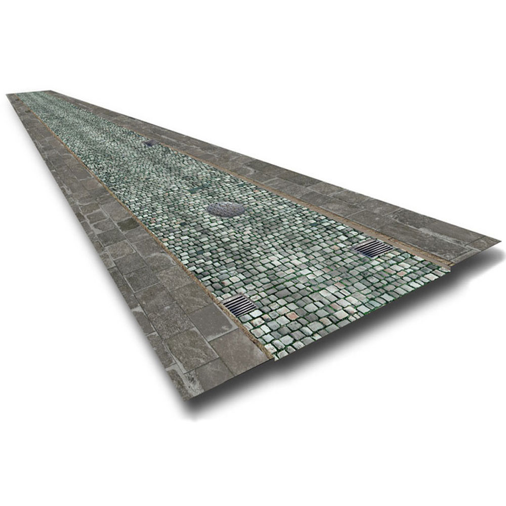 Details about   7mm 1:43 1.6 Metres of Cobbled Granite Roads And Pavements Card Kit
